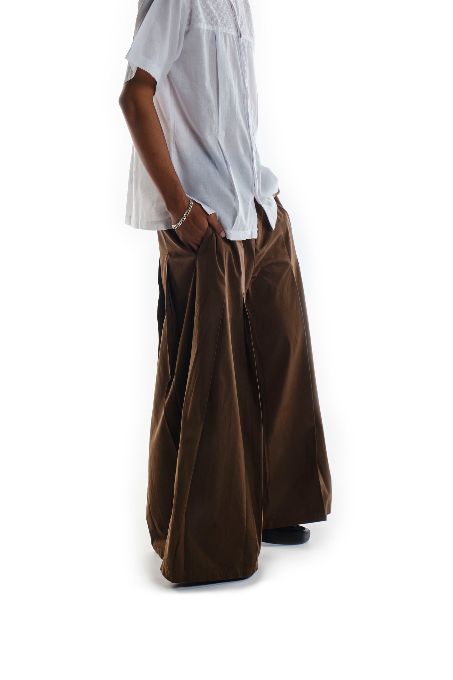 Mirror Pleated Trousers