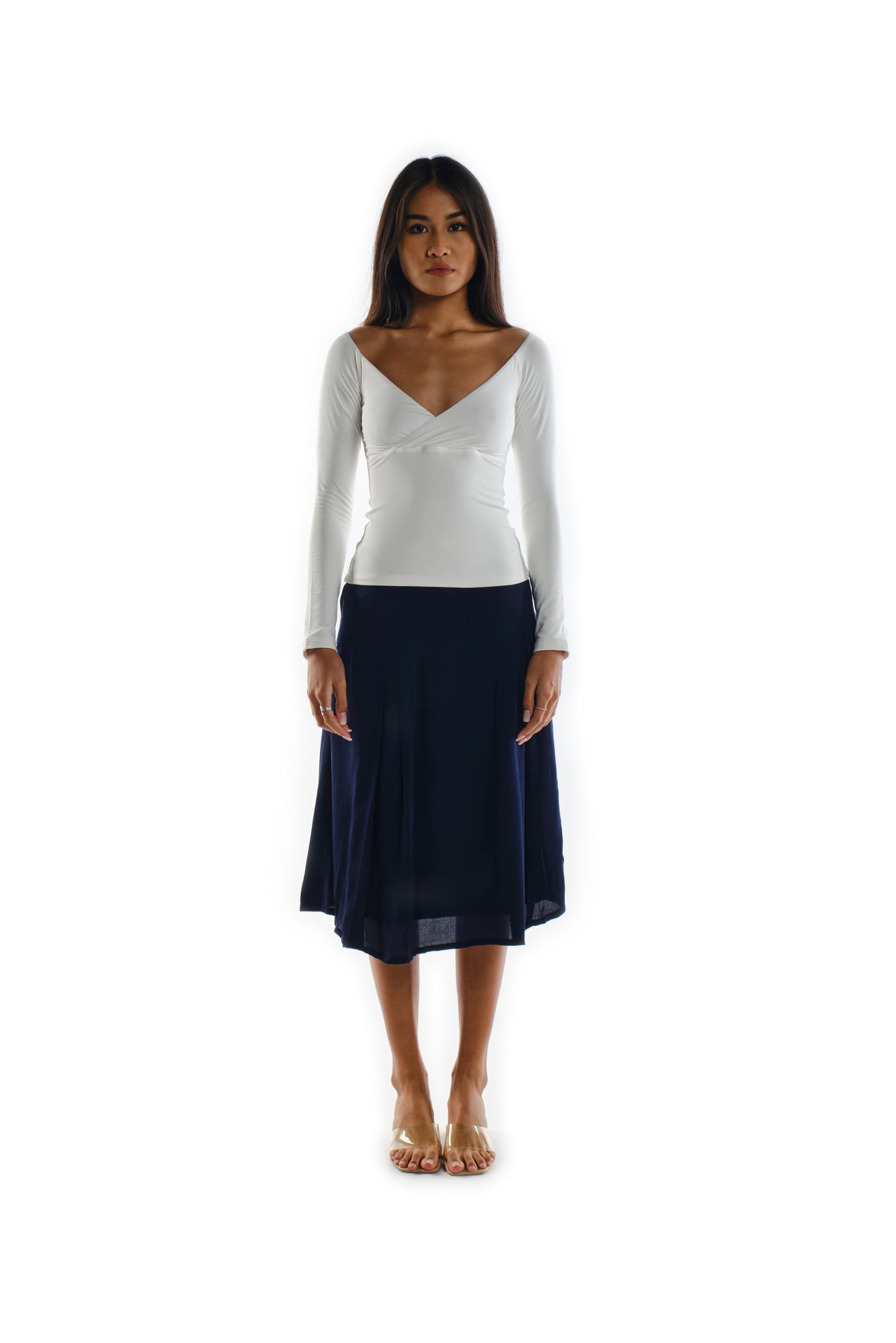 Overlapping Lycra Long Sleeve