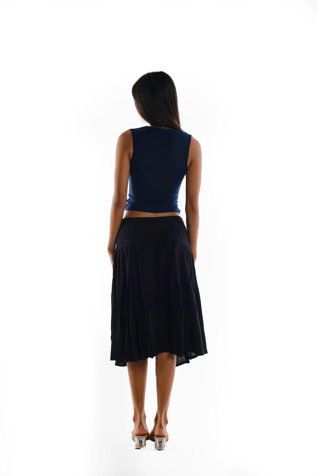 Viscose Midi Skirt
