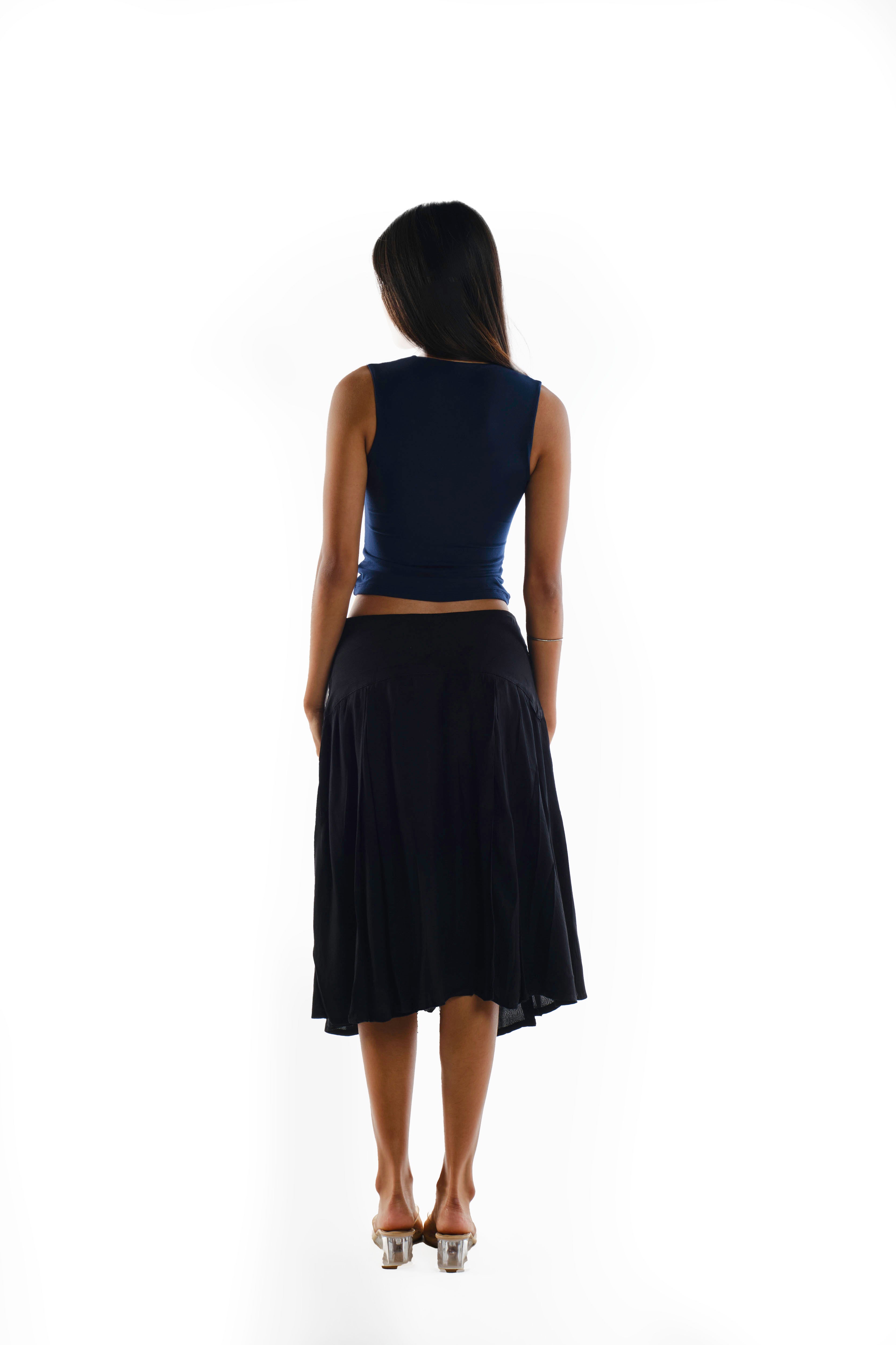 Viscose Midi Skirt