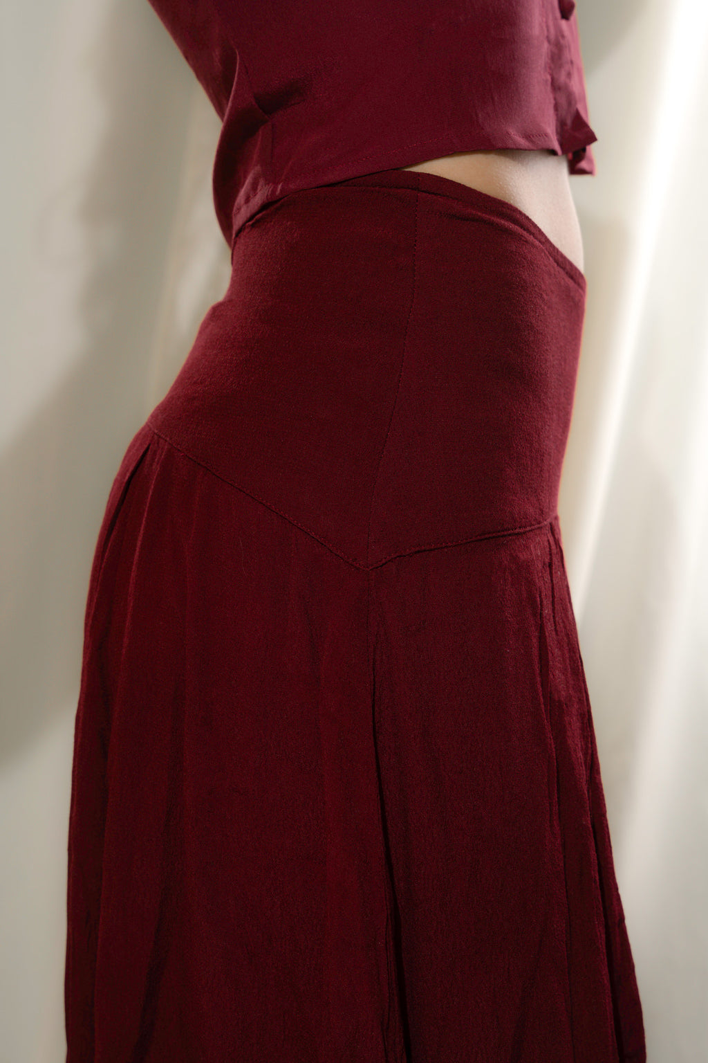 Viscose Midi Skirt
