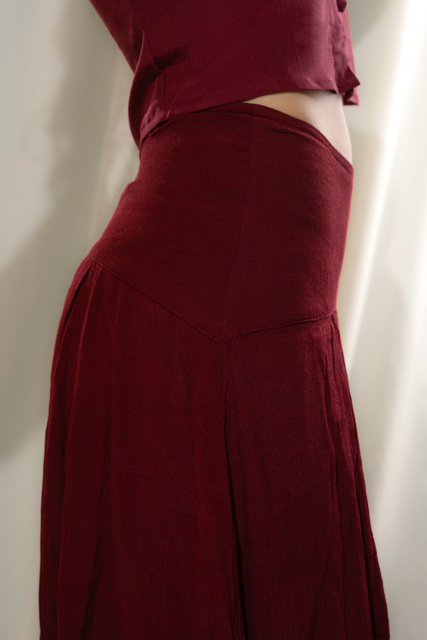 Viscose Midi Skirt