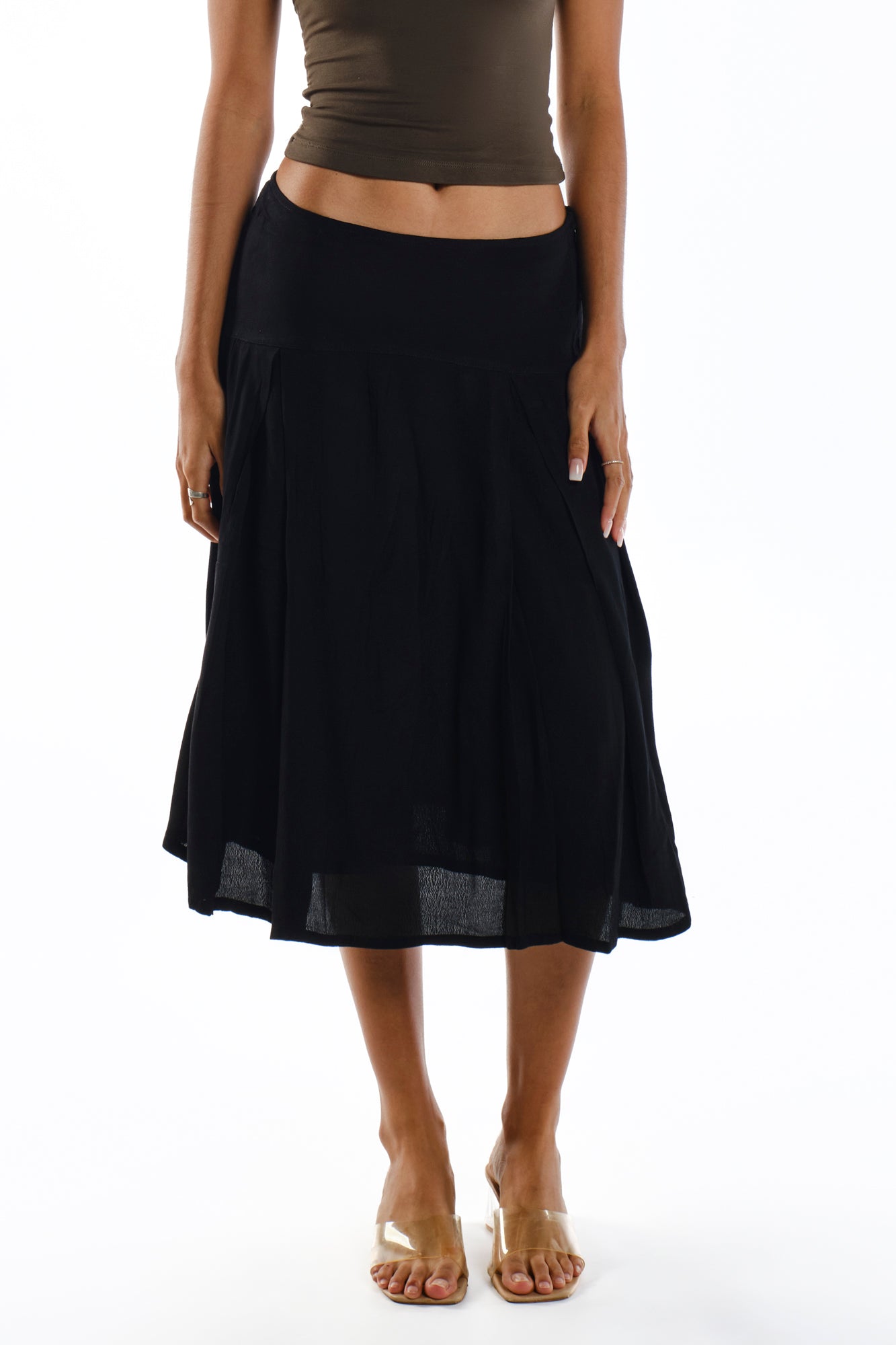 Viscose Midi Skirt