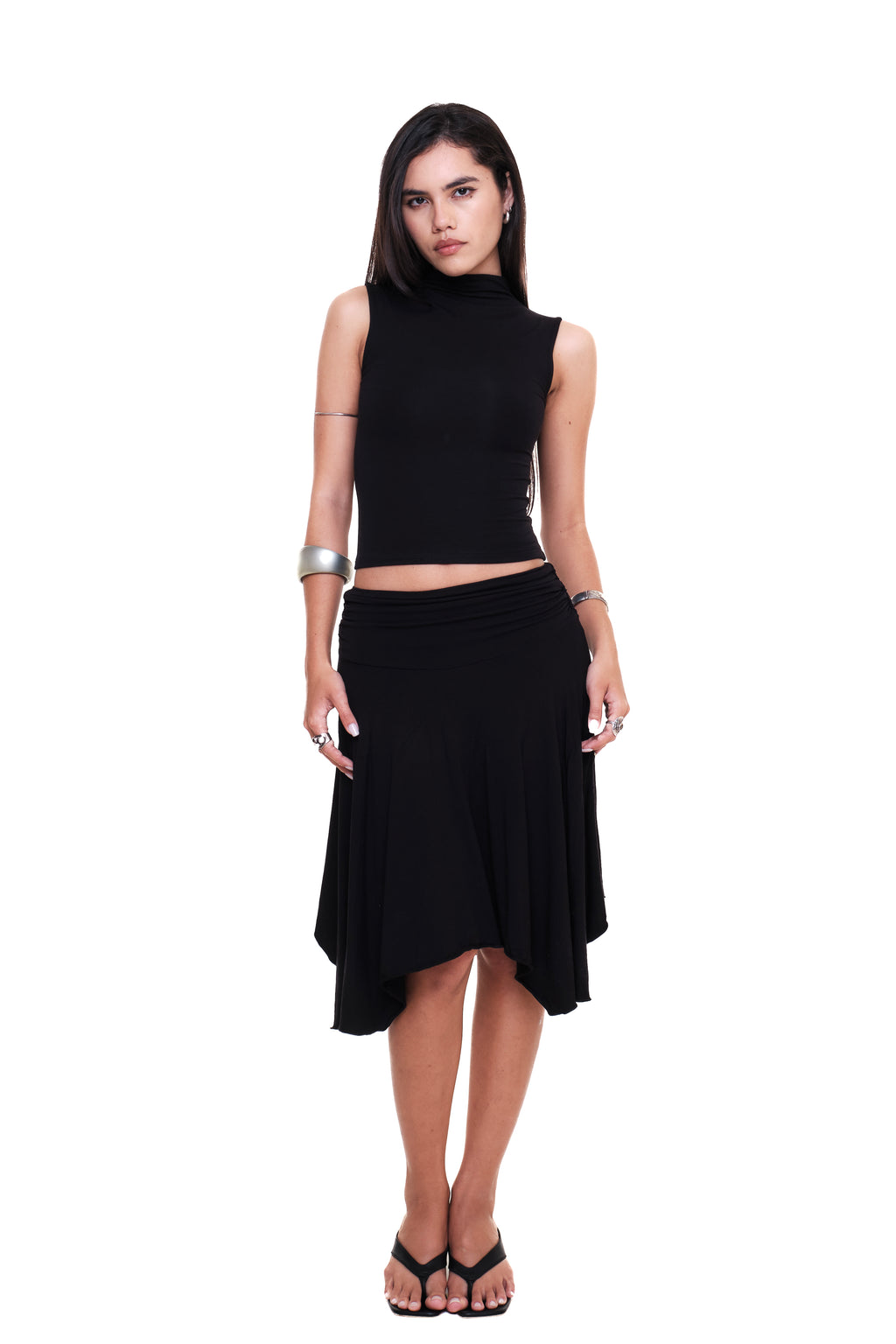 Lycra Mockneck Tank