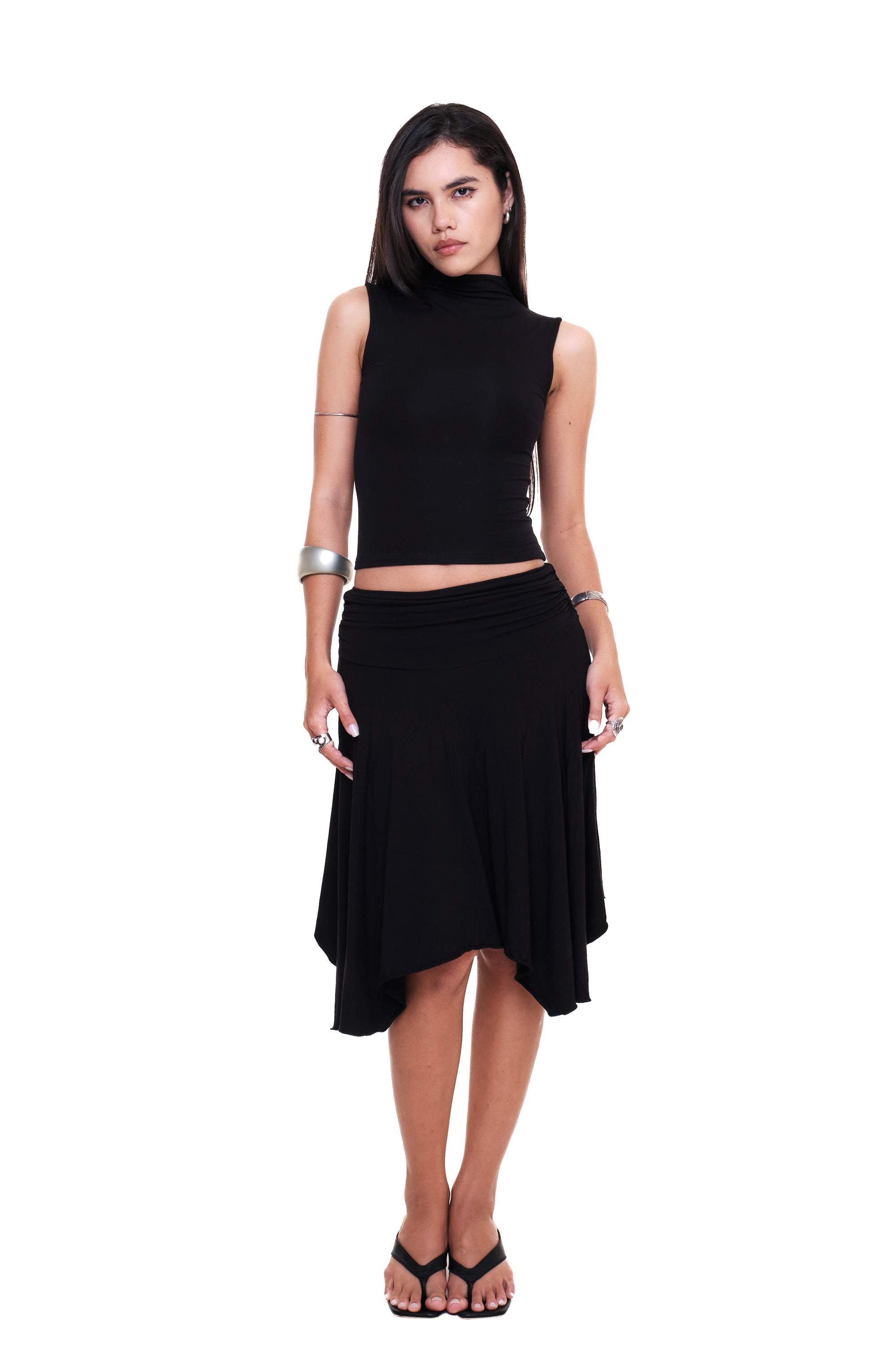 Lycra Mockneck Tank