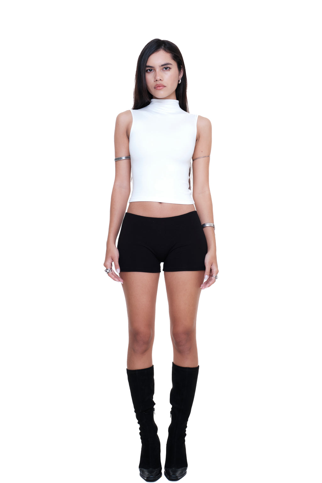 Lycra Mockneck Tank