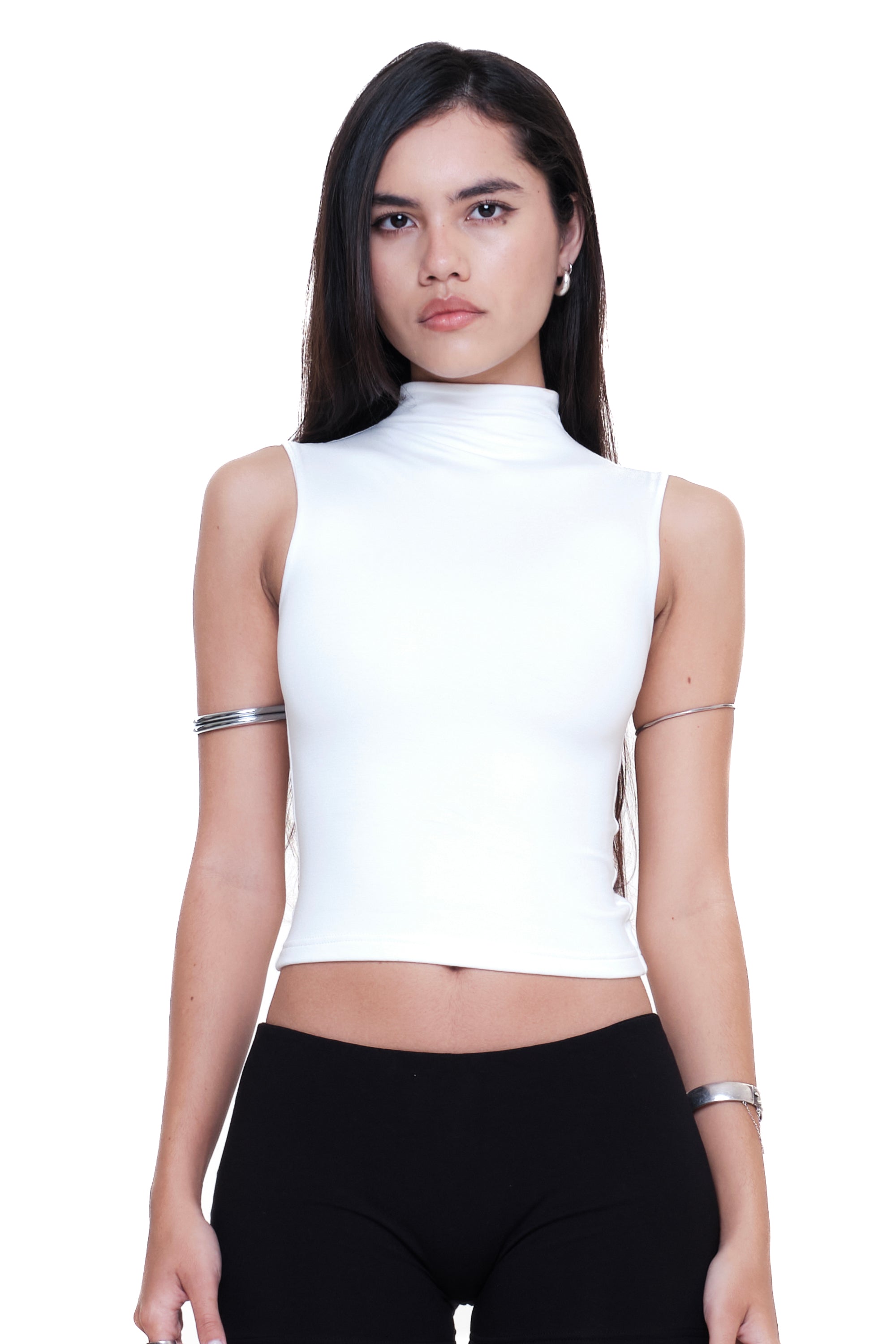 Lycra Mockneck Tank