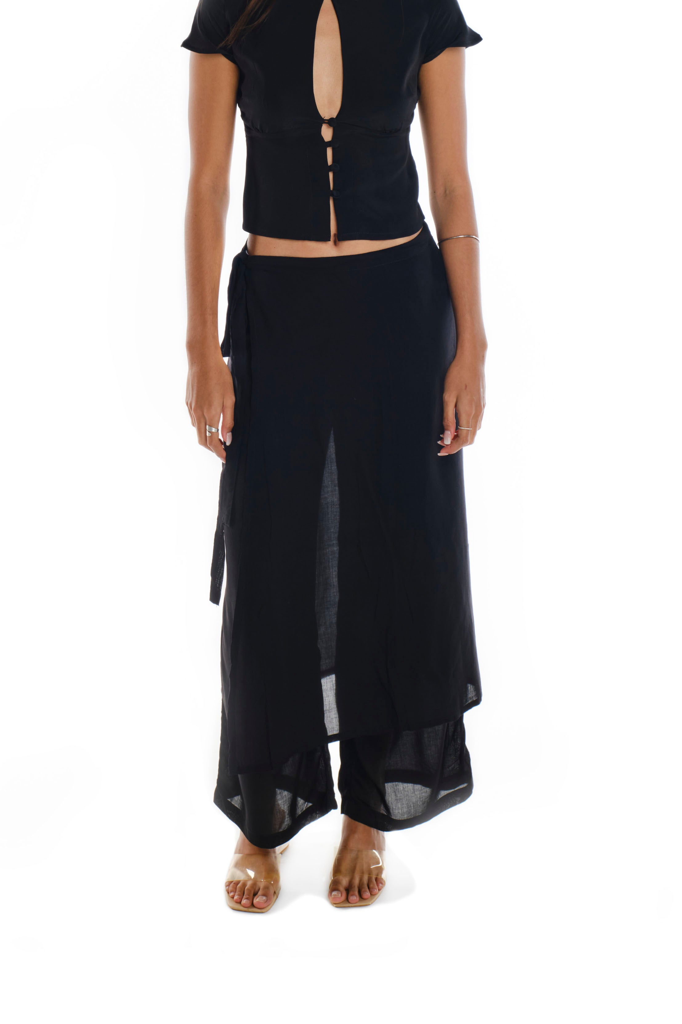 Rayon Wrap Trousers