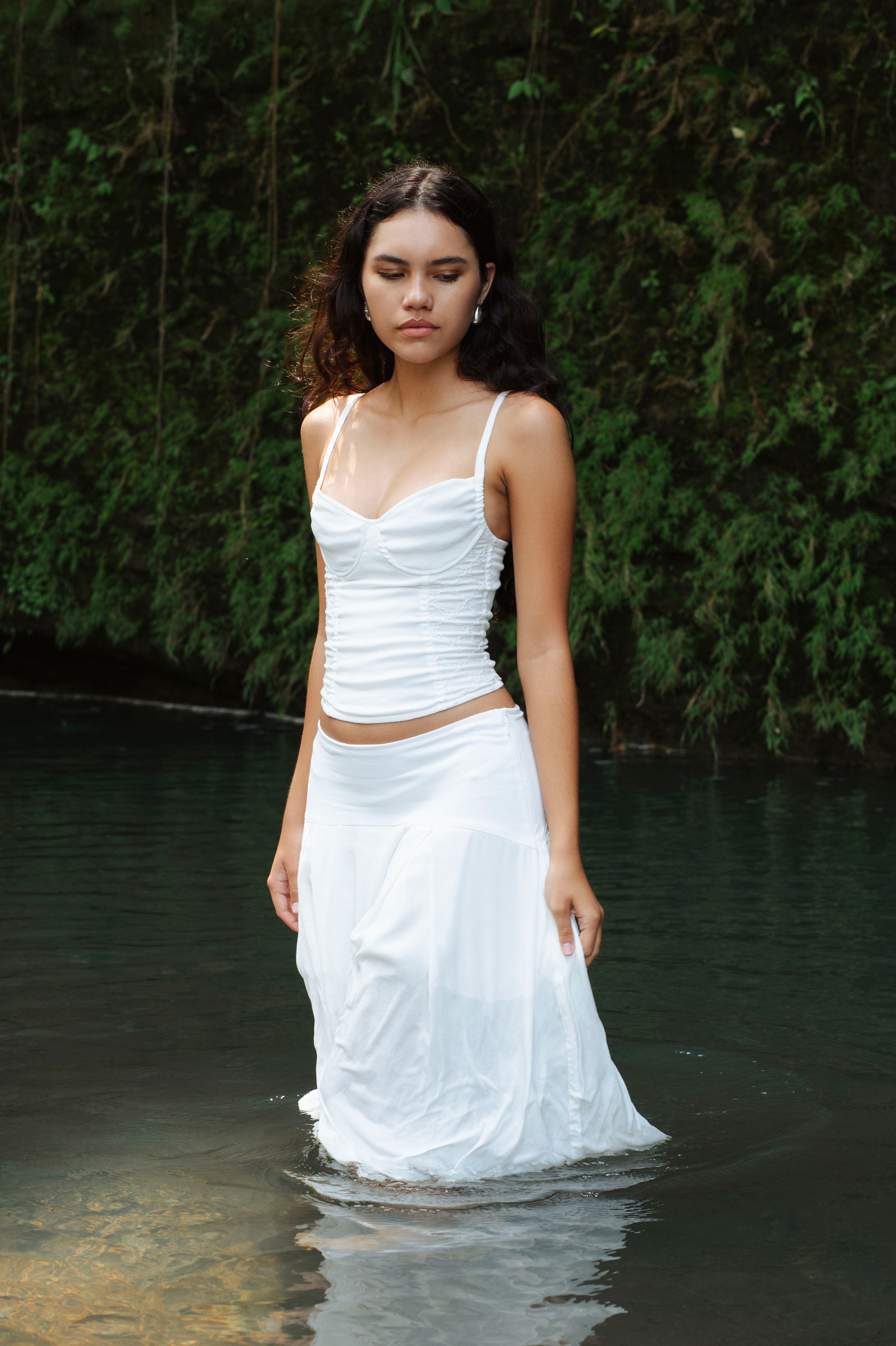 Viscose Midi Skirt