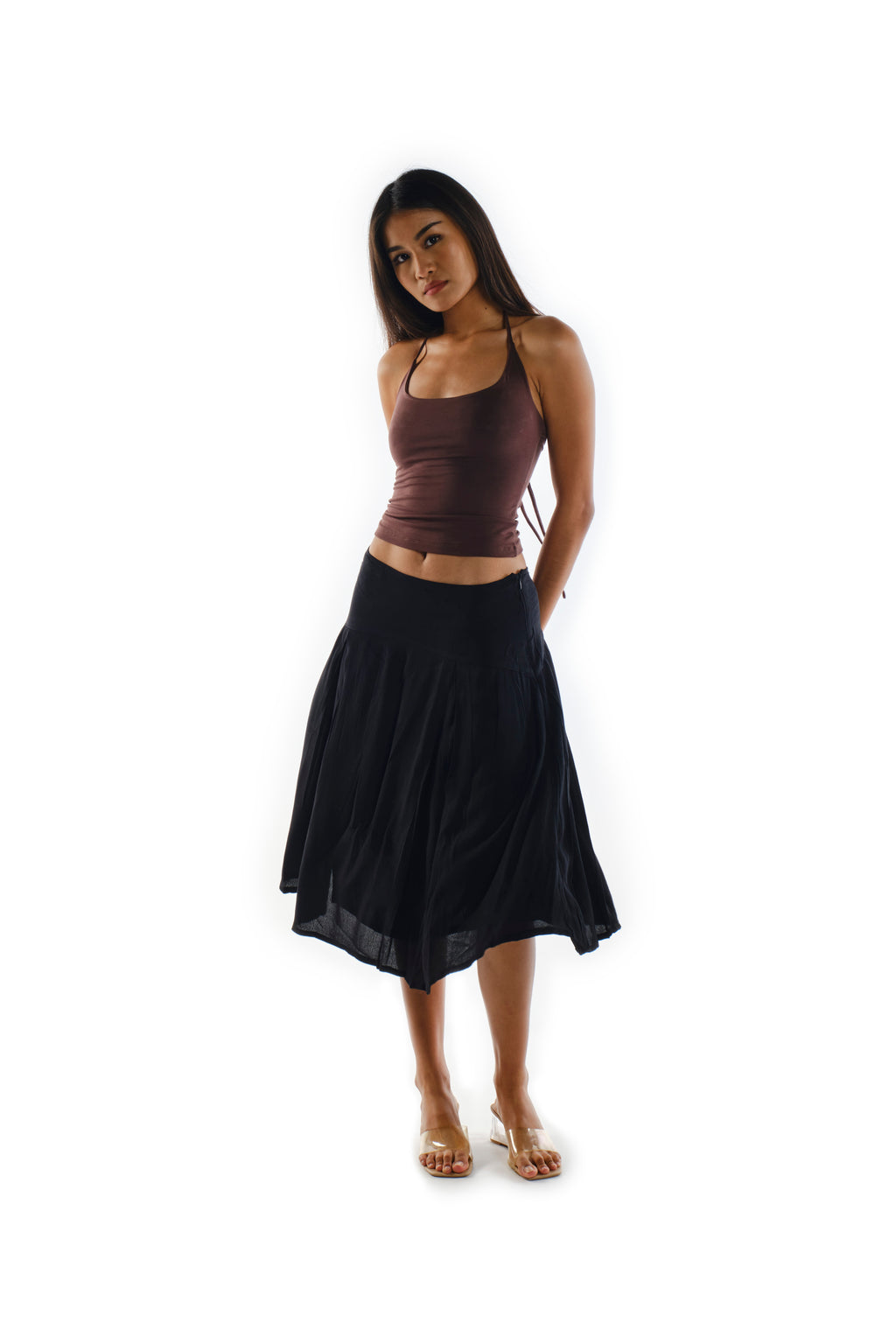 Viscose Midi Skirt