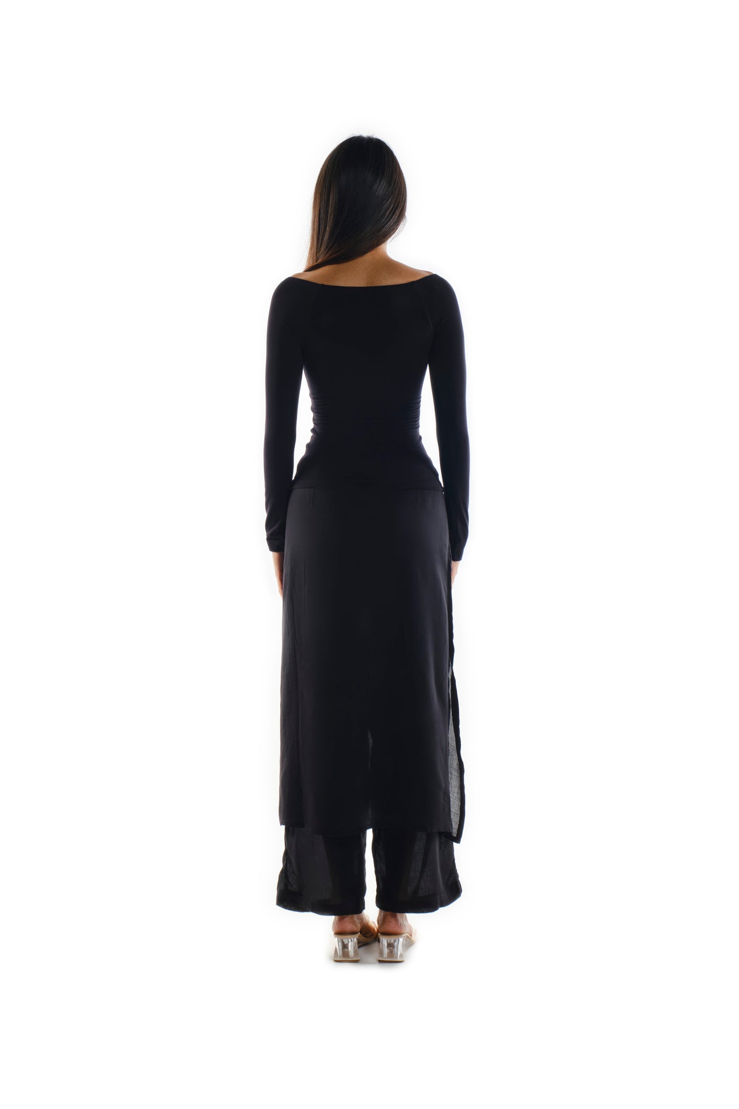 Overlapping Lycra Long Sleeve