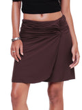 Viscose Spandex Petal Mini Skirt