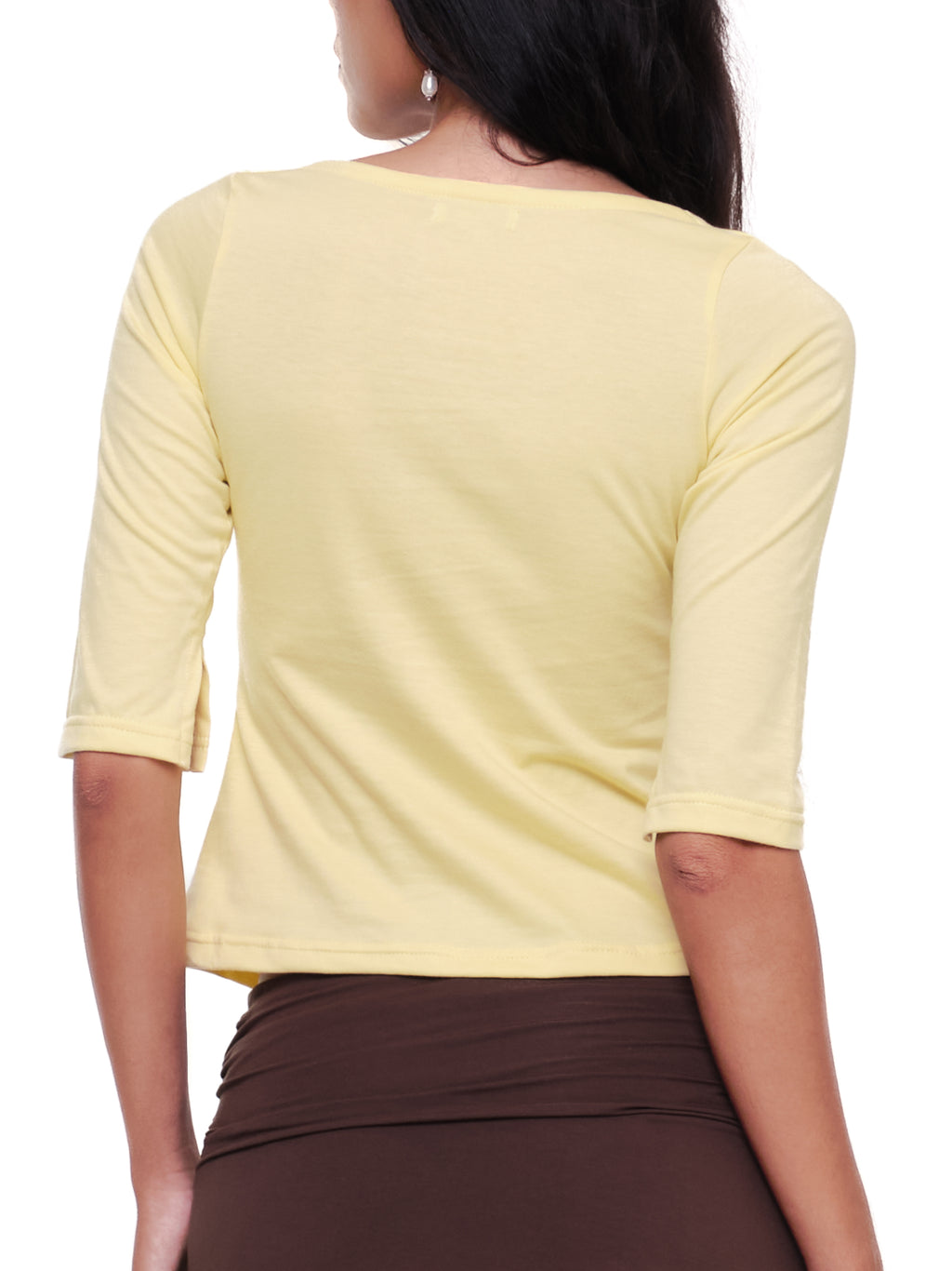 Cotton V Neck Half Sleeve